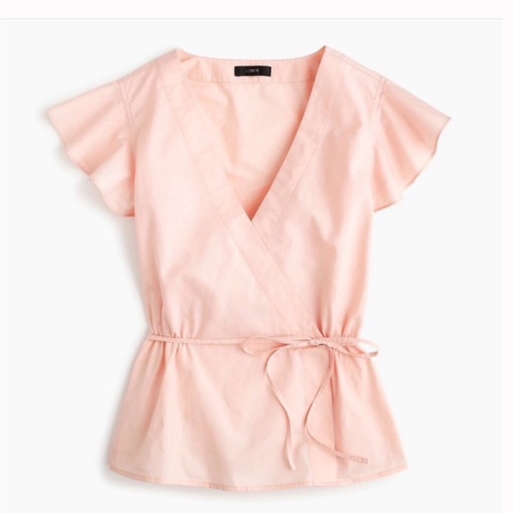 J. Crew Flutter-Sleeve Top - Picture 2 of 5